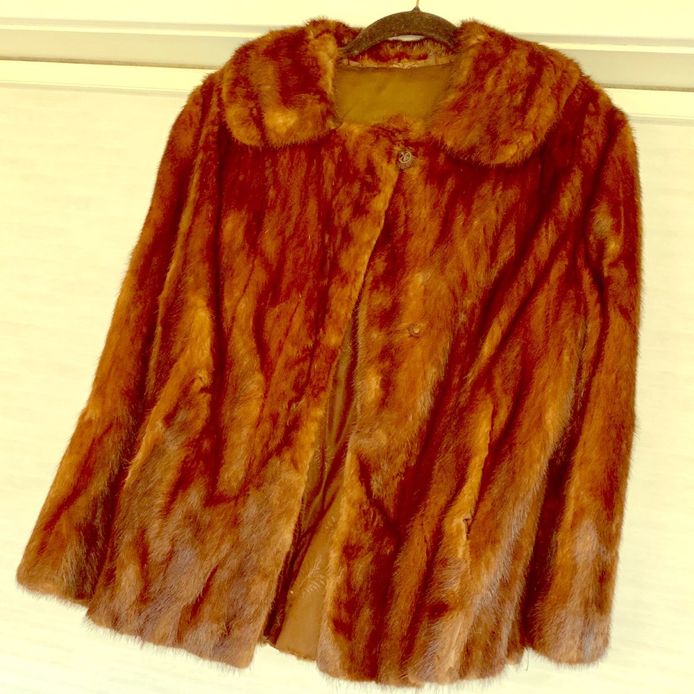Waist length Mink Jacket w/matching Mink Hat